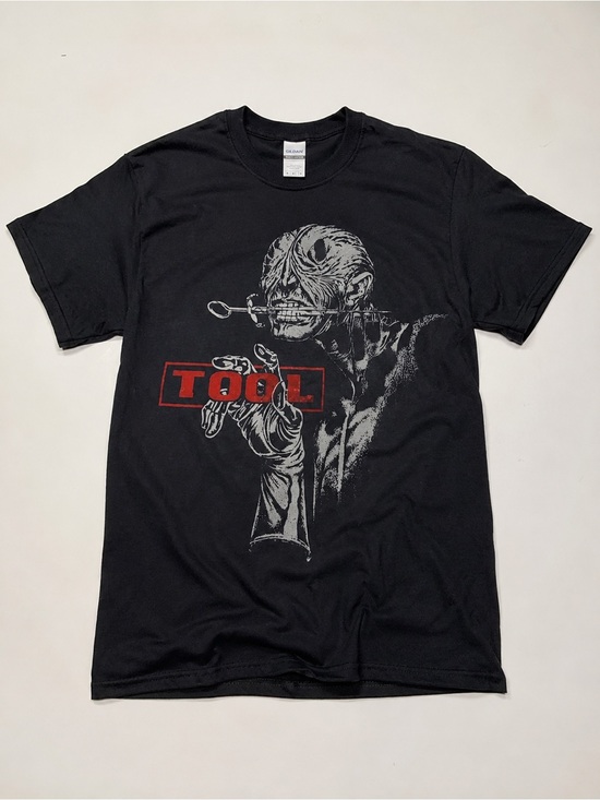 Gildan Other - Gildan Black Short-Sleeve Tee with Red TOOL Logo and Gray Horror UNISEX SIZE L